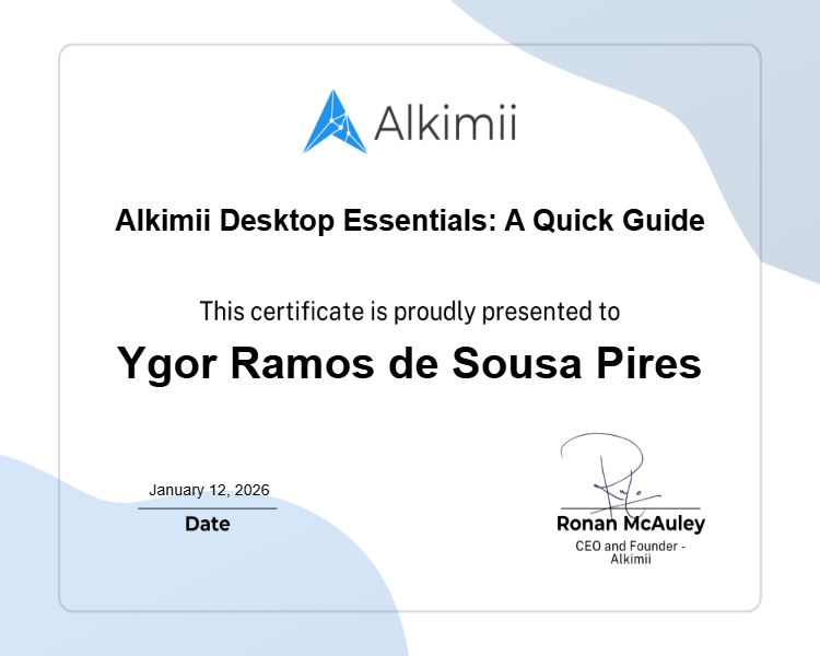 Alkimii Desktop Essentials: A Quick Guide Certificate