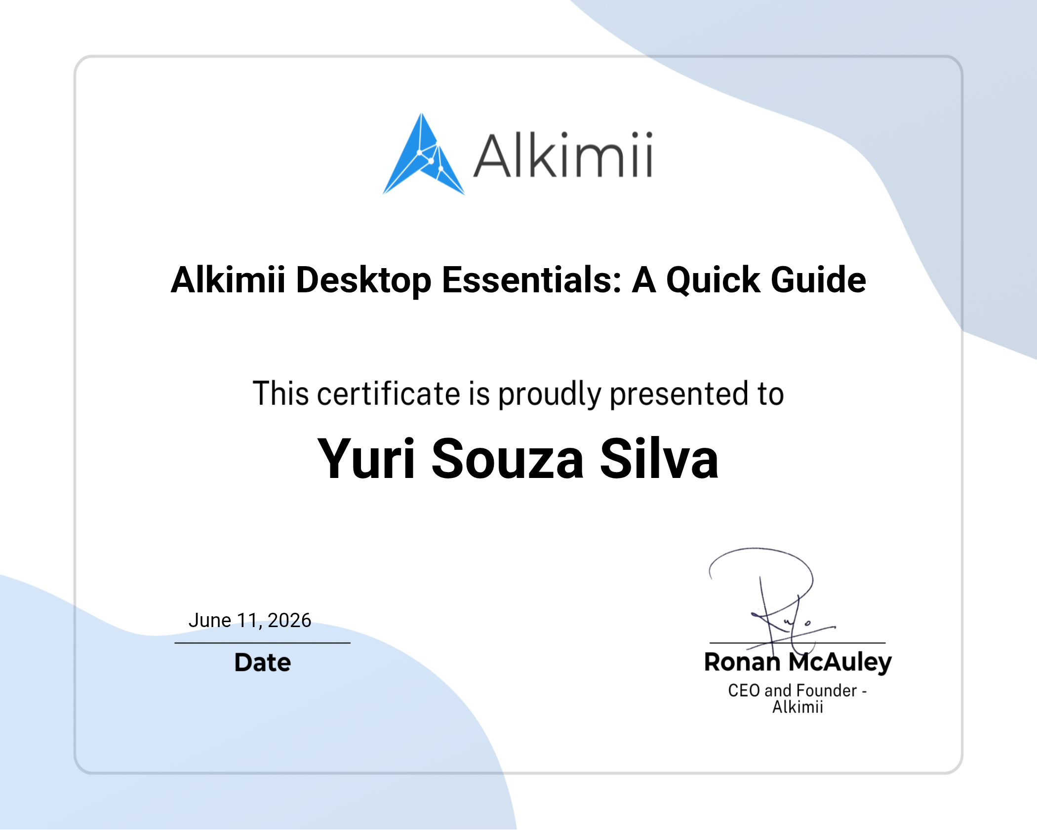 Alkimii Desktop Essentials: A Quick Guide Certificate