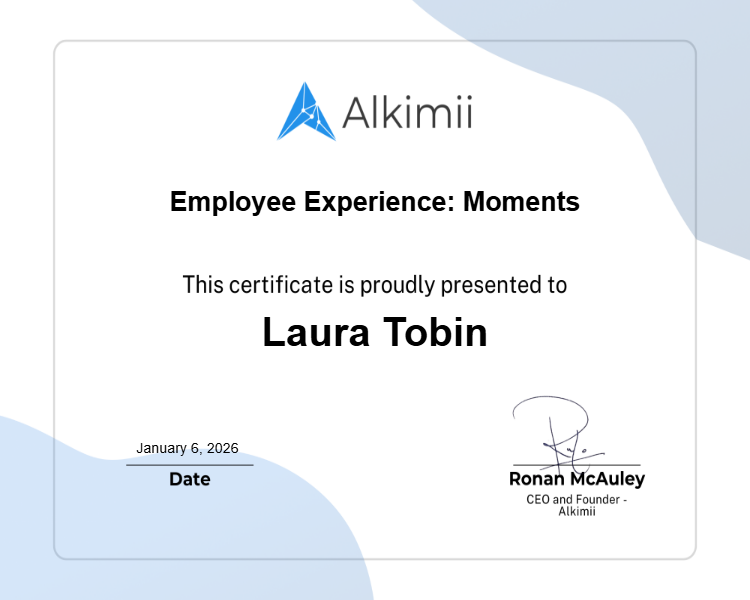 Employee Experience: Moments Certificate